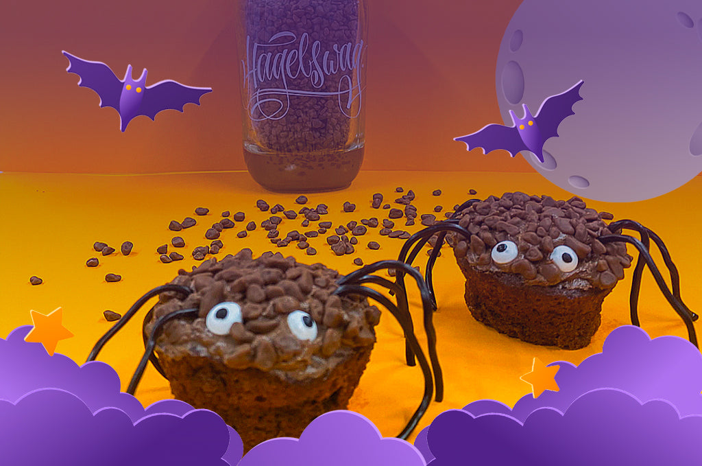 Chunky Spider Cupcakes